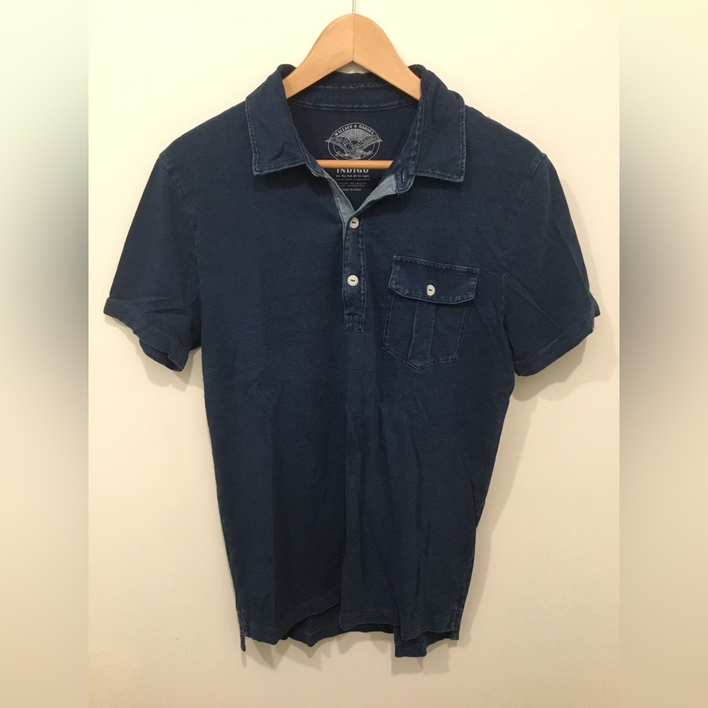 J. Crew Wallace & Barnes Indigo Polo Shirt
